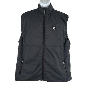 Vuori Echo Insulated Vest Mens 2XL Black Primaloft Full Zip Polyester CJ-2299